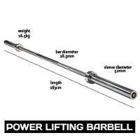 zz Power Lifting Bar Straight 183cm
